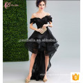 Sexy Black Off-Shoulder Dubai Kaftan Fish Tail Strapless Evening Dress Latest Net Designs